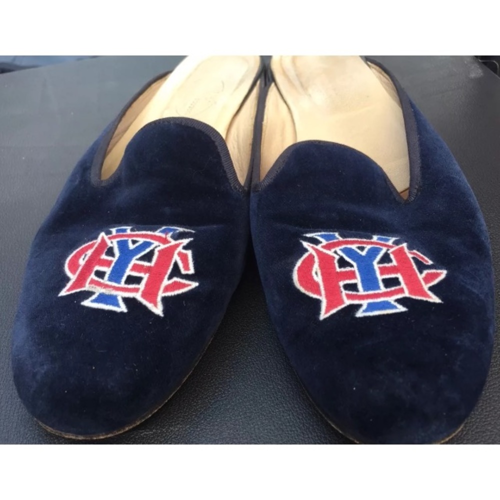 Vintage Stubs & wootton velour loafers - Picture 1 of 7